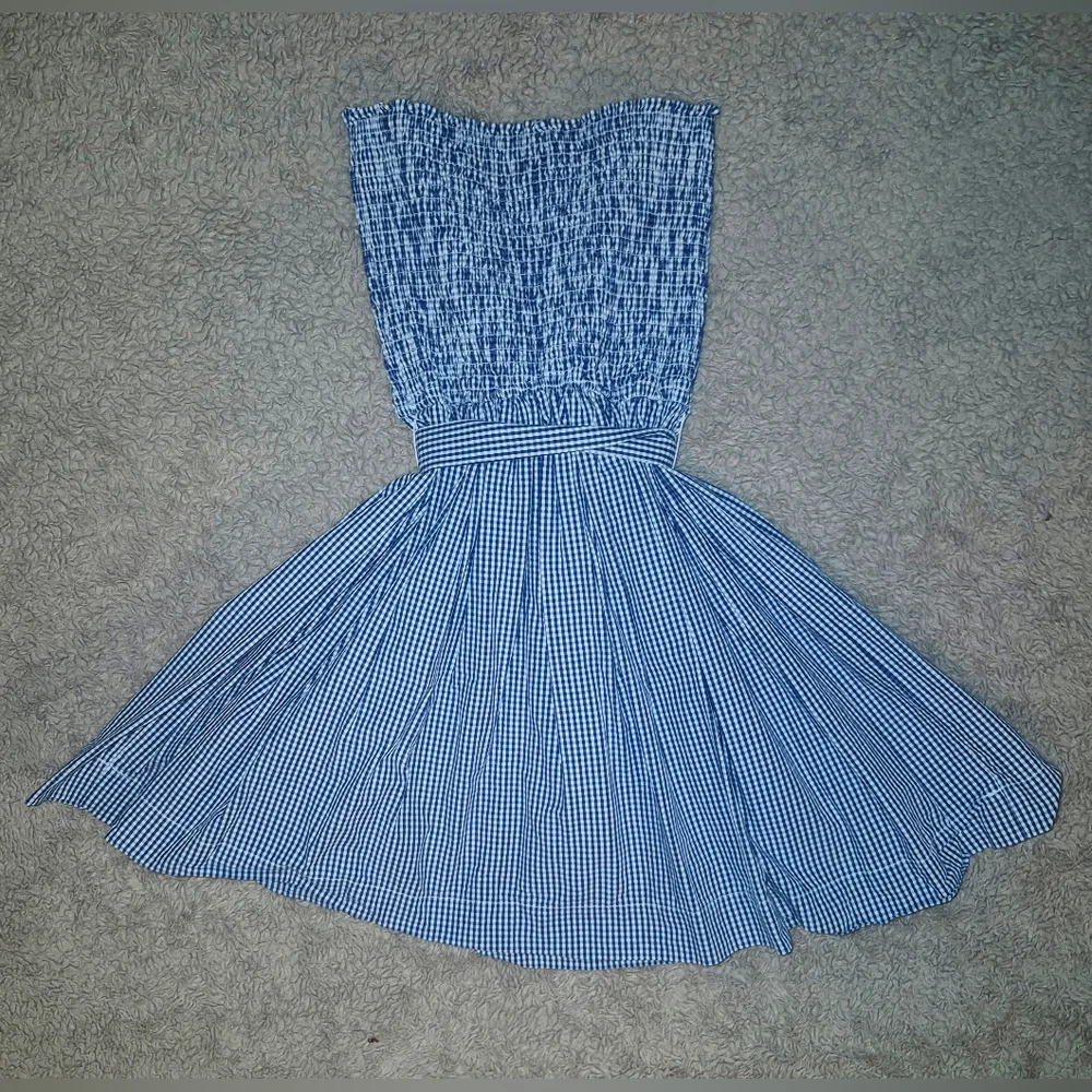 Hollister Gingham Tube Dress S - Picture 4 of 9